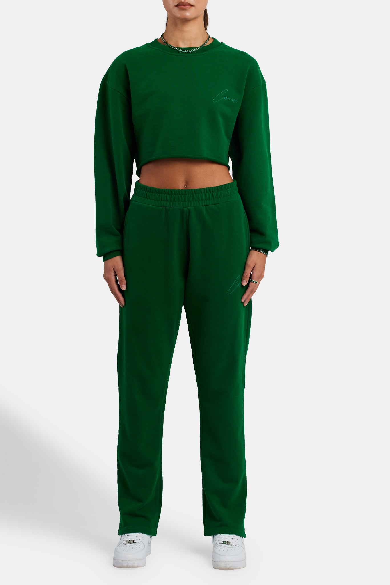 Straight Leg Jogger - Dark Green